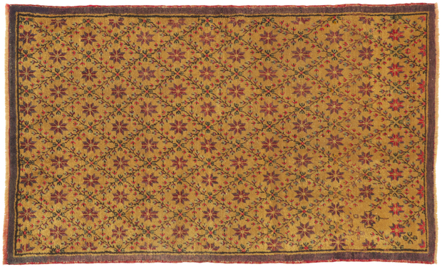 4 x 7 Vintage Turkish Oushak Rug 51401