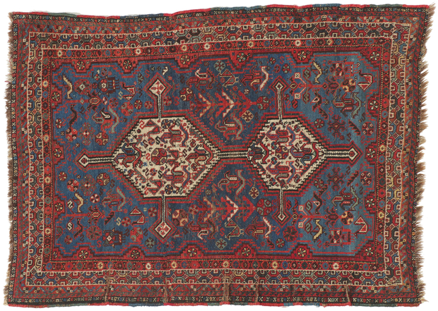 4 x 5 Antique Persian Shiraz Rug 78519