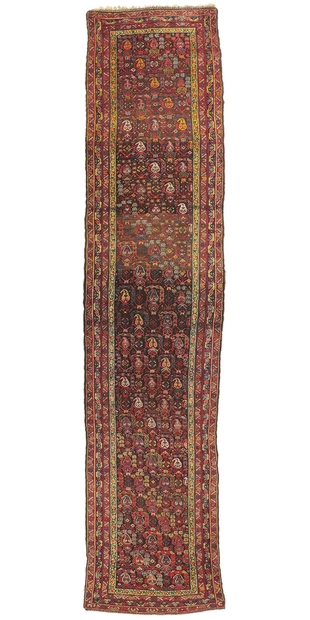 3 x 15 Antique Persian Malayer Rug Runner 78521