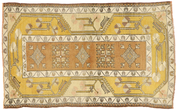 3 x 5 Vintage Turkish Oushak Rug 51405