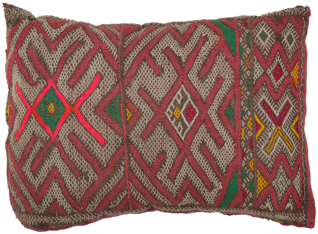 1 x 2 Vintage Zemmour Moroccan Rug Pillow 78446