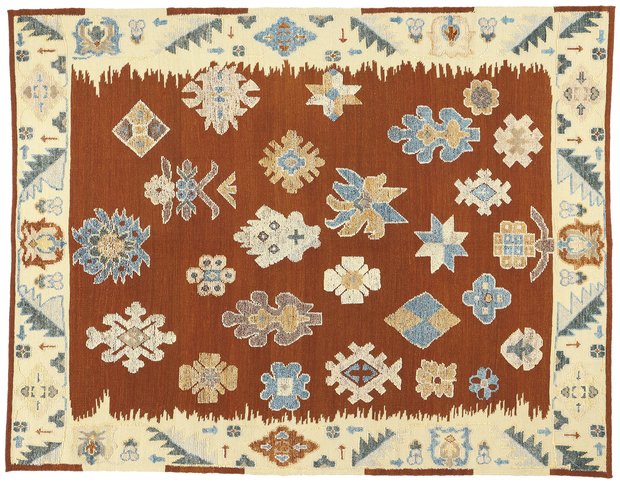 10 x 12 Oushak High-Low Rug 30894