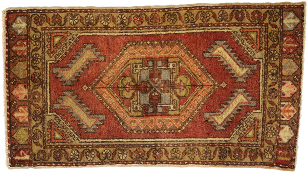 2 x 3 Vintage Turkish Yastik Rug 51410