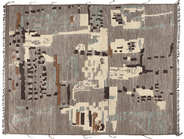 12 x 16 Modern Moroccan Rug High Low Pile 80980