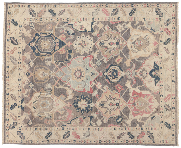 8 x 10 Earth-Tone Modern Oushak Rug 80988