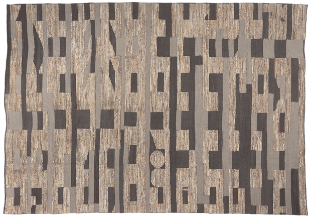 10 x 14 Earth-Tone Modern Moroccan Rug 80992