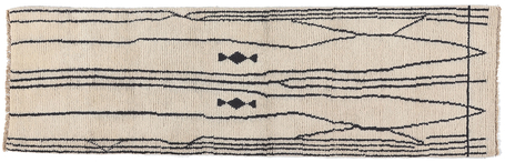 3 x 11 Modern Moroccan Runner 81018