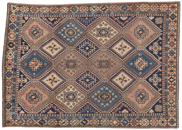 6 x 9 Antique Persian Shiraz Rug 61229