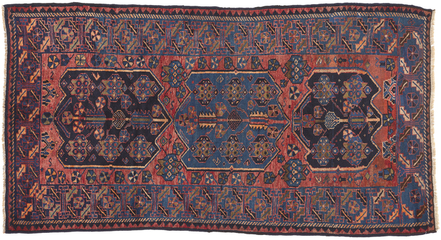 5 x 9 Antique Persian Shiraz Rug 61243