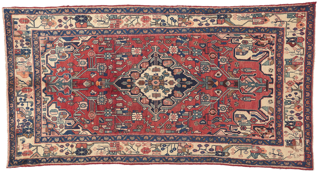 5 x 9 Vintage Persian Hamadan Rug 61258