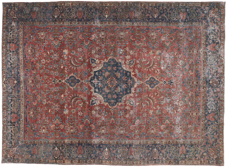 10 x 14 Antique Persian Tabriz Rug 61260