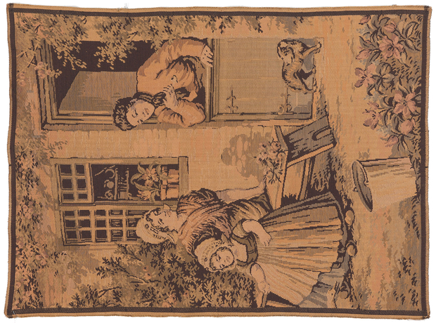 3 x 4 Antique French Tapestry 78542