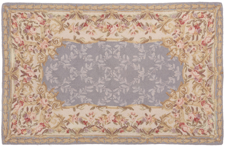 3 x 5 Vintage American Floral Hooked Rug 78552