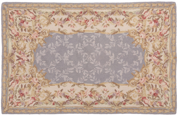 3 x 5 Vintage American Floral Hooked Rug 78552