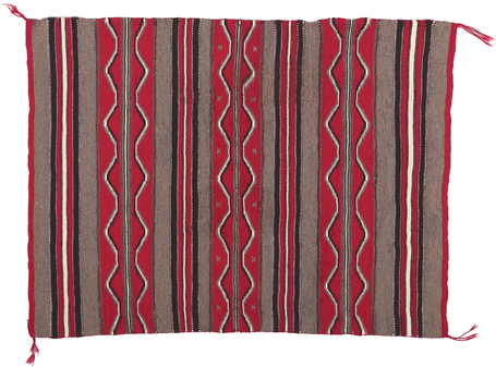 3 x 4 Antique Navajo Blanket Rug 78557