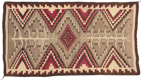 4 x 8 Antique Crystal Navajo Pictorial Rug 78560