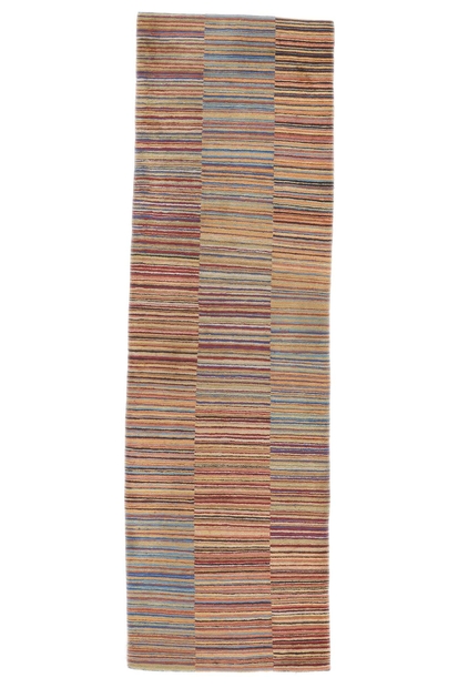 3 x 10 Colorful Striped Tibetan Runner Rug 78531