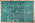 11 x 17 Vintage Persian Teal Overdyed Rug 78584