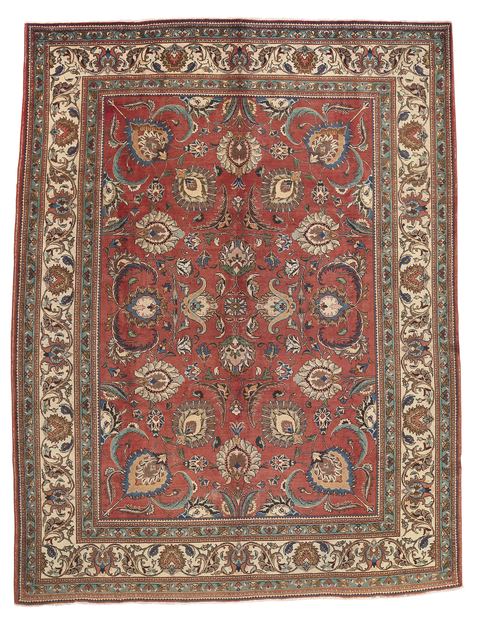 11 x 14 Rustic Vintage Persian Tabriz Rug 78590
