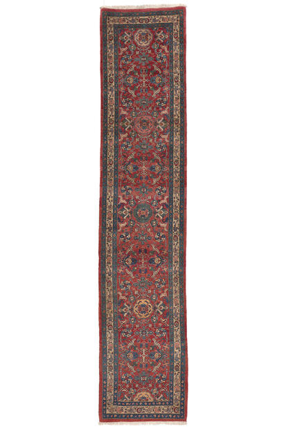 3 x 13 Antique Persian Bijar Runner 78565