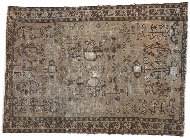 4 x 6 Antique Persian Modern Rustic Rug 78572