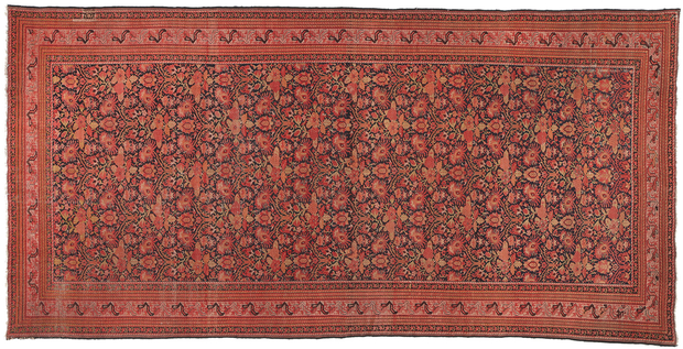 8 x 16 Antique Persian Malayer Rug 78613