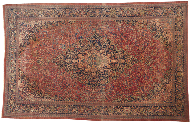 14 x 22 Antique Persian Farahan Rug 78651