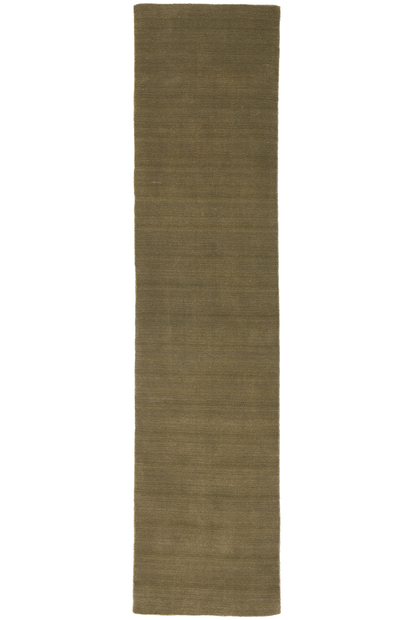 2 x 9 Solid Olive Green Modern Rug 30996