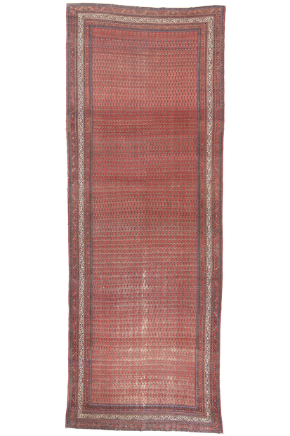 7 x 20 Antique-Worn Persian Saraband Rug 78658