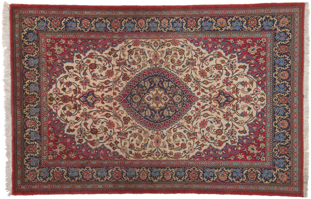 ​4 x 7 Vintage Persian Qum Rug 78689