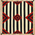 6 x 6 Southwest Modern Chief Blanket Navajo-Style Rug 81046