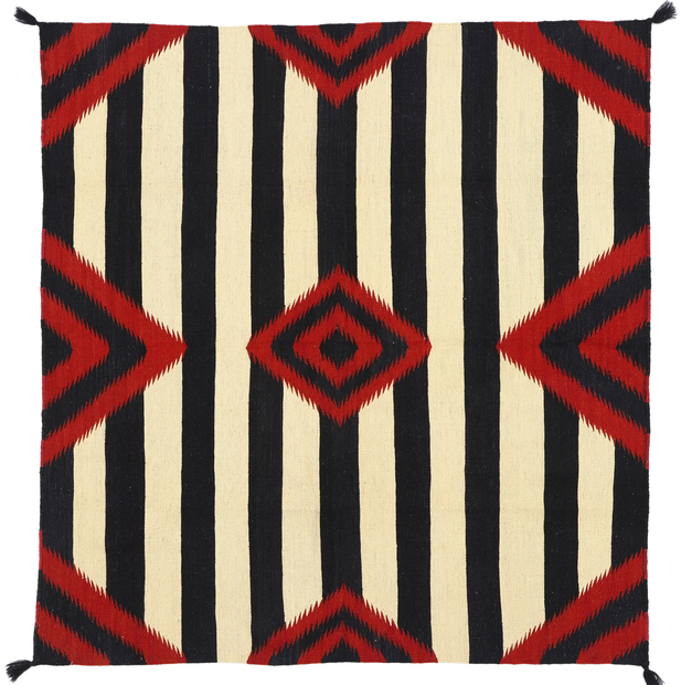 6 x 6 Southwest Modern Chief Blanket Navajo-Style Rug 81046