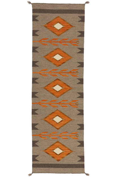 3 x 8 Southwest Modern Horse Blanket Navajo-Style Rug Runner 81051