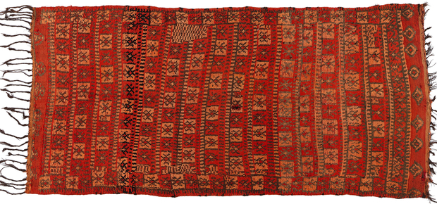 5 x 11 Vintage Red Talsint Moroccan Rug 21791