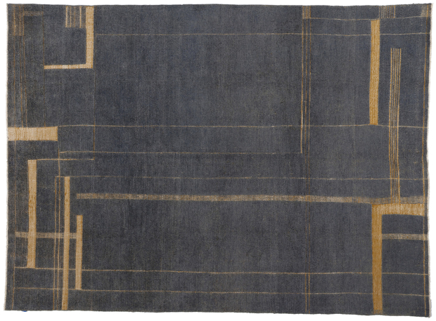 9 x 12 Modern Brutalist Moroccan High-Low Rug 81058