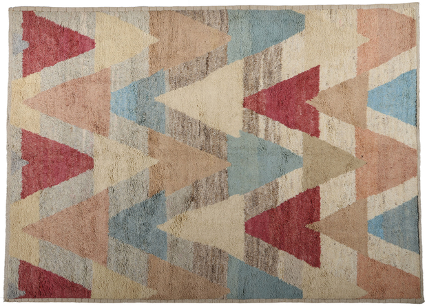 9 x 12 Boho-Mid Mod Chevron Haven Moroccan Rug 81061