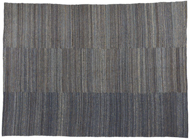 9 x 12 Modern Blue Earth-Tone Kilim Rug 81098