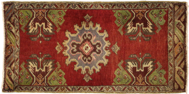 2 x 3 Vintage Turkish Yastik Rug 51471