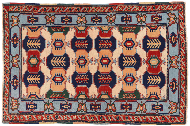 4 x 5 Vintage Turkish Oushak Rug 53923