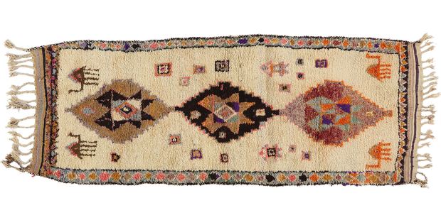 4 x 10 Vintage Tribal Kurdish Rug 53903