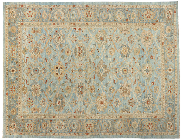 12 x 16 Modern Sky Blue Persian Sultanabad Rug 61294