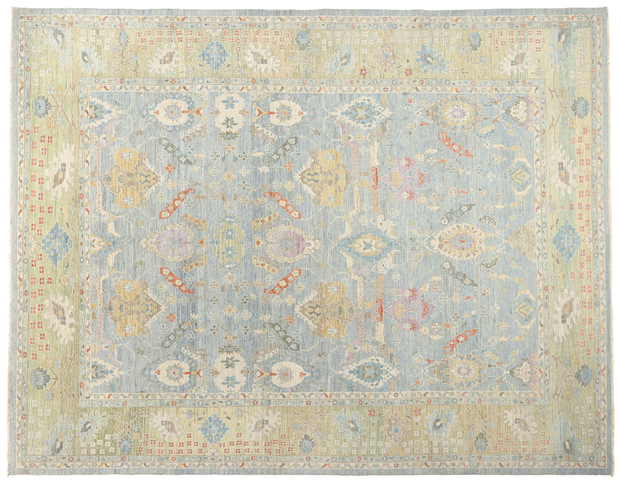 13 x 17 Modern Light Blue Persian Sultanabad Rug 61292