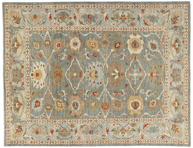 8 x 11 Modern Blue Persian Sultanabad Rug 61287