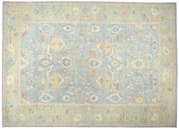 16 x 23 Oversized Modern Light Blue Persian Sultanabad Rug 61281