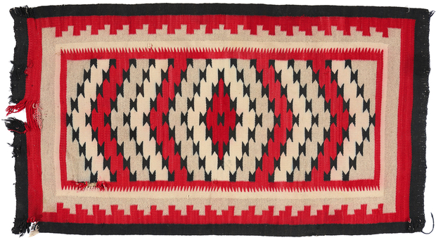 3 x 5 Antique Ganado Navajo Rug 78747