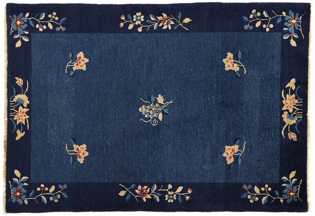 4 x 6 Antique Blue Chinese Peking Rug 78762