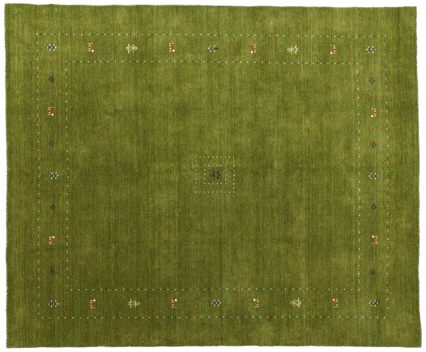 8 x 10 Green Indian Gabbeh Rug 78769