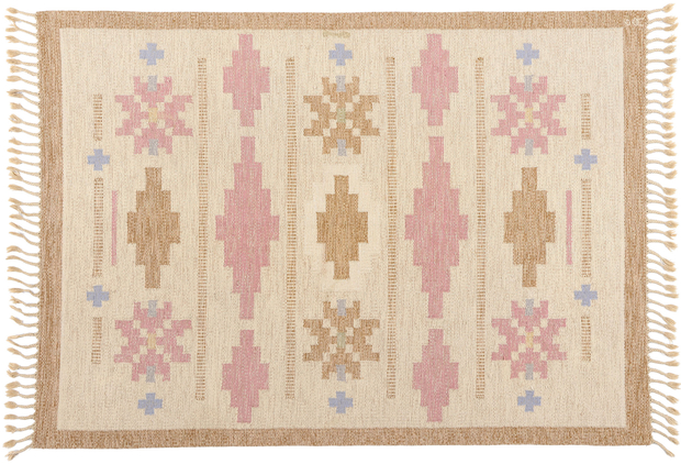 5 x 8 Anna Johanna Angstrom Vintage Swedish Rollakan Rug 78833