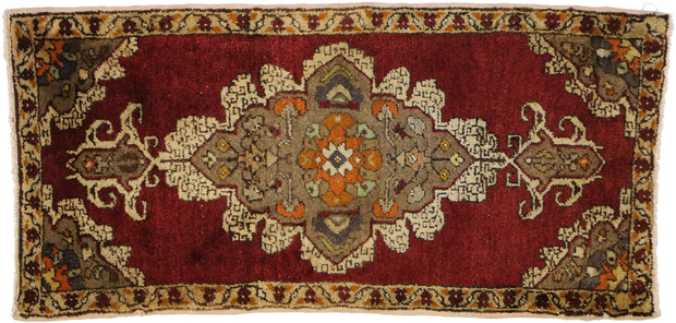 2 x 4 Vintage Turkish Yastik Rug 51486