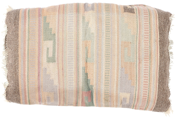 1 x 2 Vintage Pastel Tribal Kilim Pillow 78806